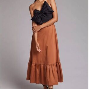 Anthropologie Hutch Bow-tie Maxi Dress
